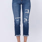Judy Blue - Thermal Patch Boyfriend Jeans