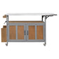 Foldable Outdoor Kitchen Island Patio Mobile Kitchen Cart