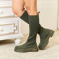 Zenana - WILD DIVA Footwear Knee High Platform Sock Boots