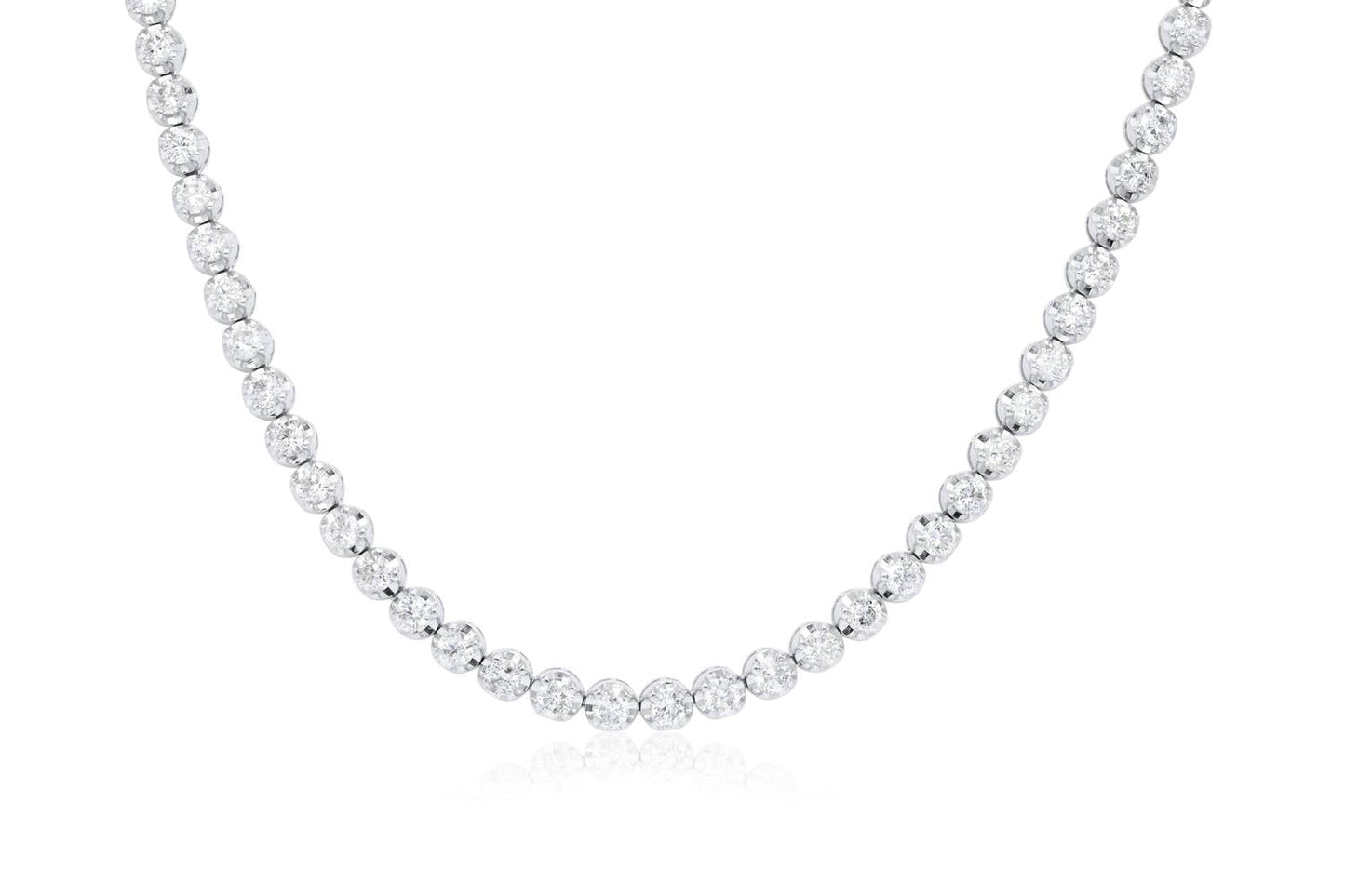 Diana M Jewels - 5.20 Cts Diamond Tennis Necklace