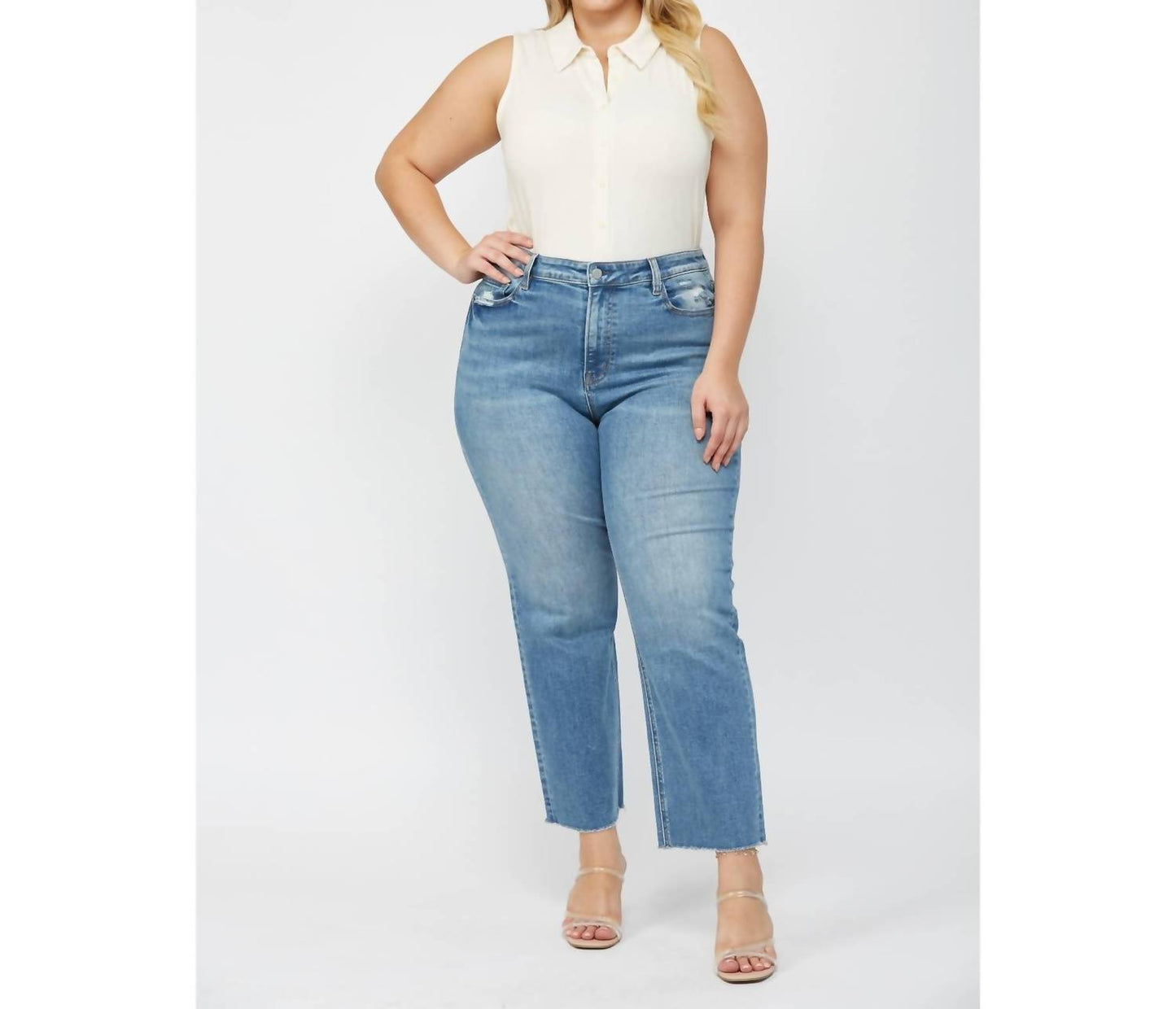 Mica Denim - Super High Rise Straight Leg (plus Size )