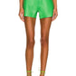 Frame - High Rise Leather Shorts