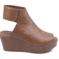 Chocolat Blu - Women's White Wedge Sandals