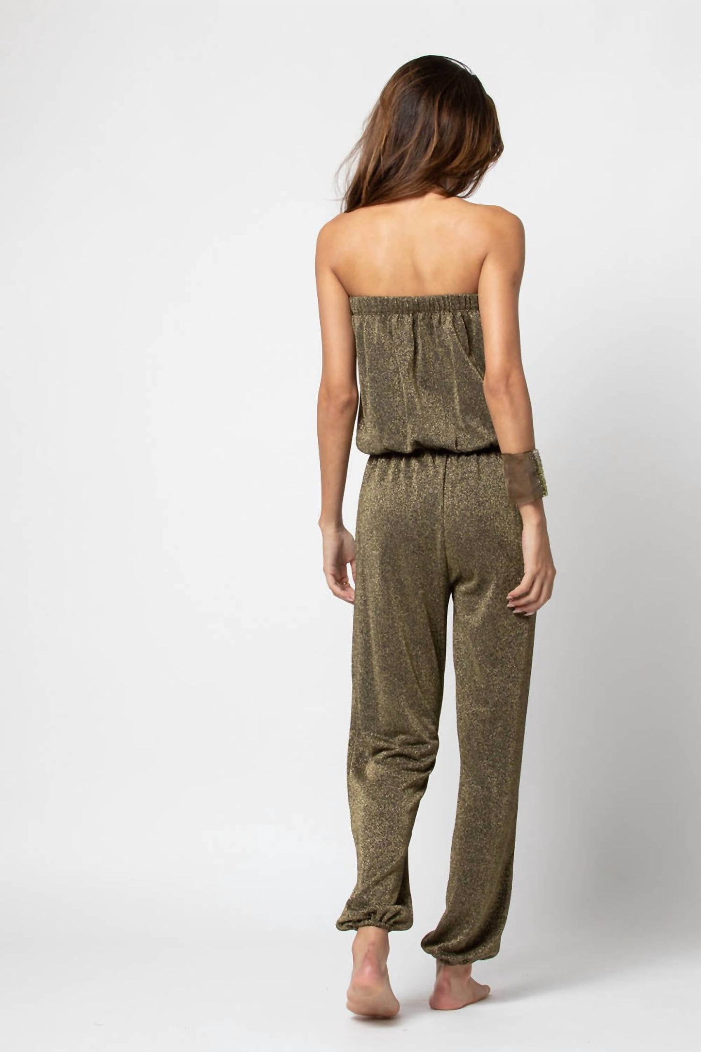 Beliza - Glitter Tube-top & Trousers Jumpsuit
