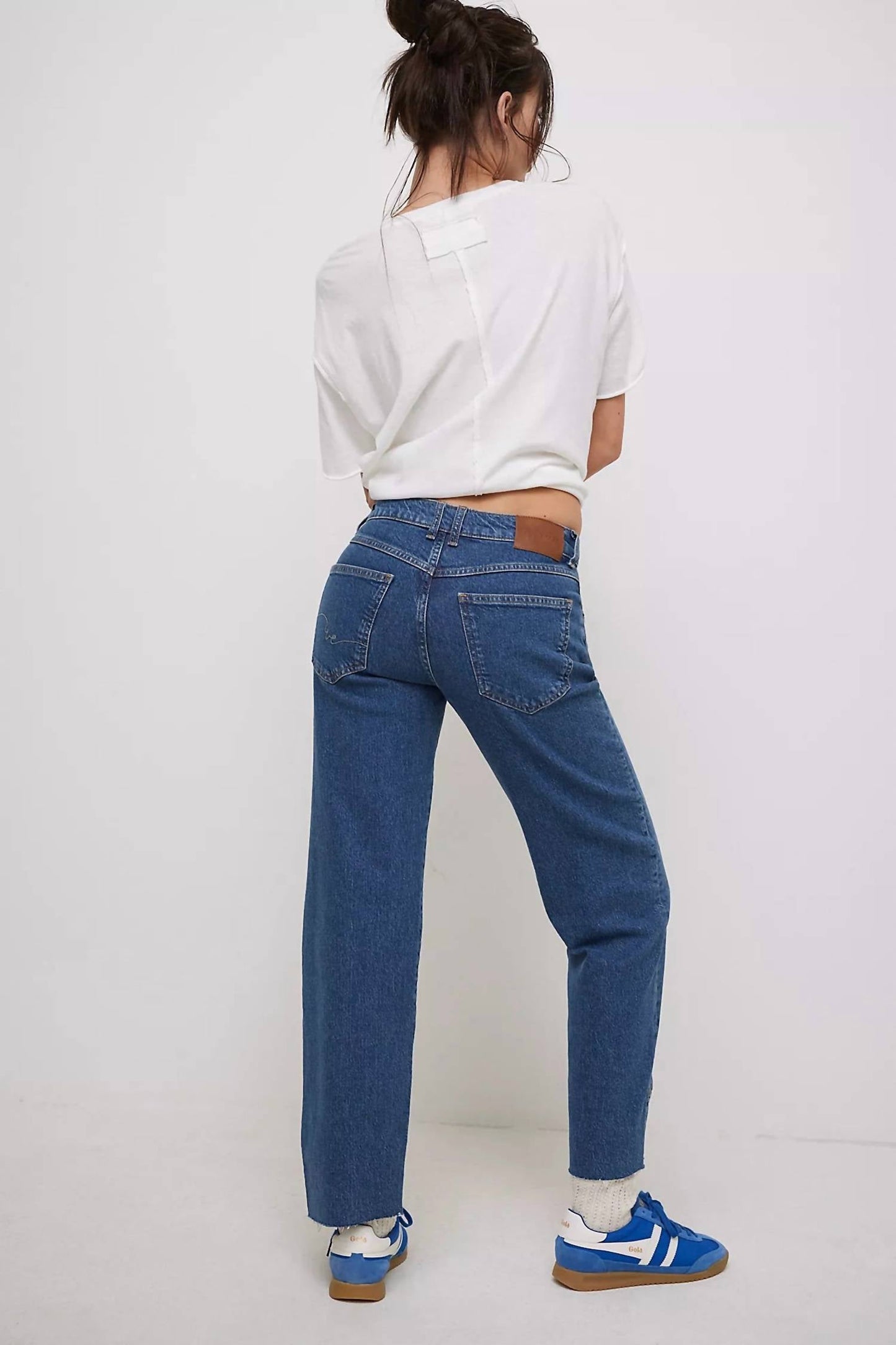 Free People - Risk Taker Mid Rise Straight Jeans