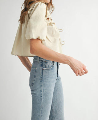 Endless Blu. - Nova Tie-front Top