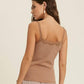 Wishlist - Ribbed Knit Sweetheart Cami