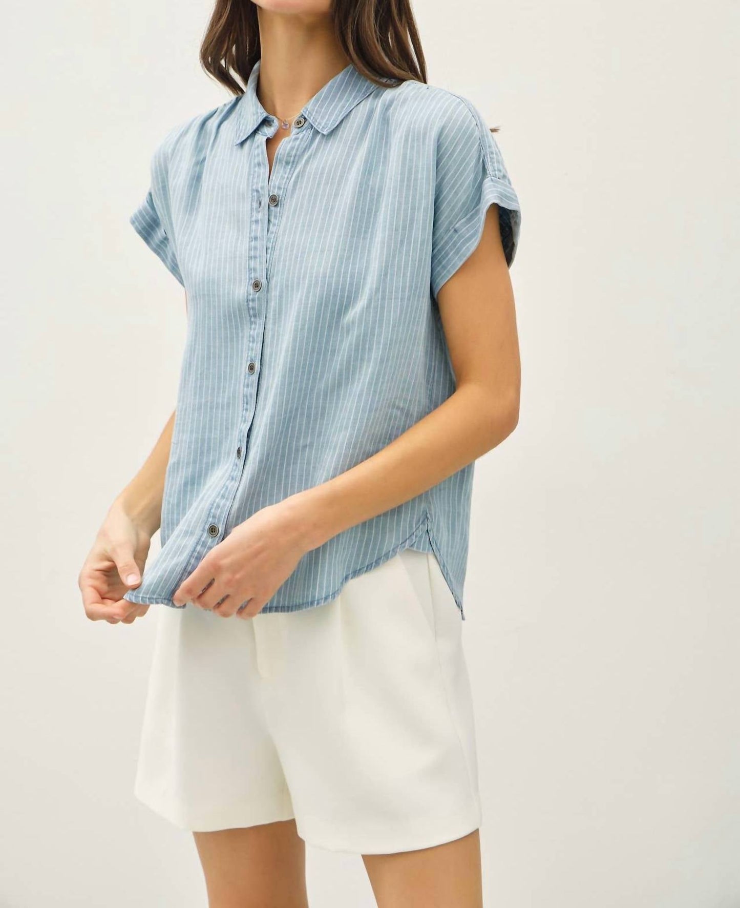 Be Cool - Tencel Button Up Top