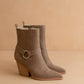 Oasis Society - Women's Carson Distressed Leather Moto Bootie