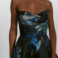 Amsale - Strapless Metallic Jacquard Ball Gown