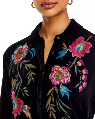 Johnny Was - Sidonia Embroidered Velvet Shirt