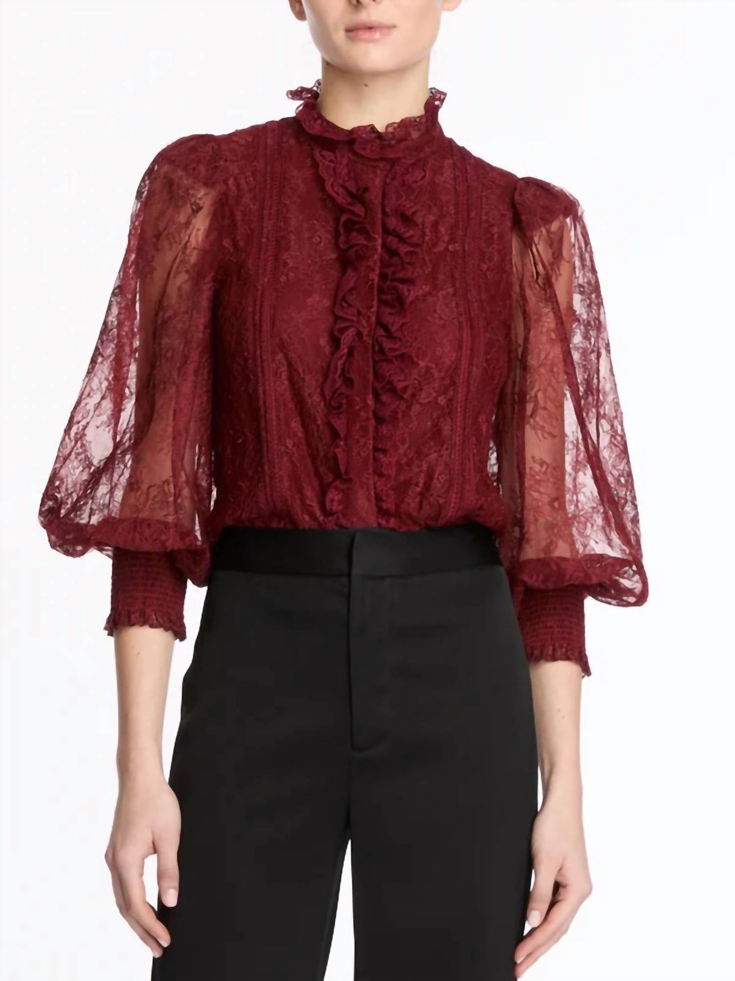 Alice + Olivia - Euginia Lace Blouse