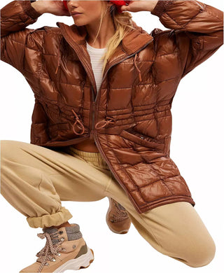 Free People - Patricia Packable Poncho Puffer Jacket