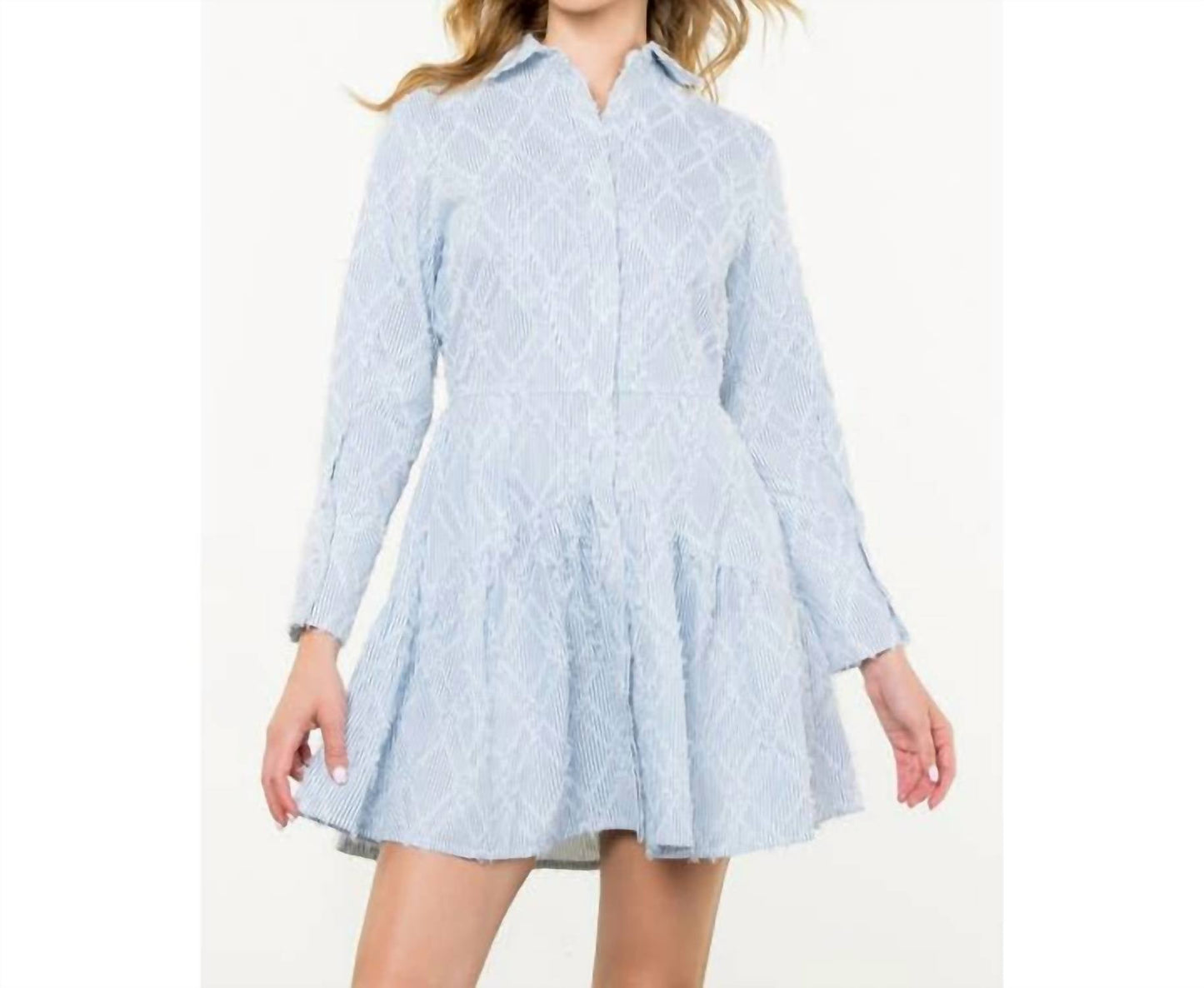 Thml - Striped fringe detail dress