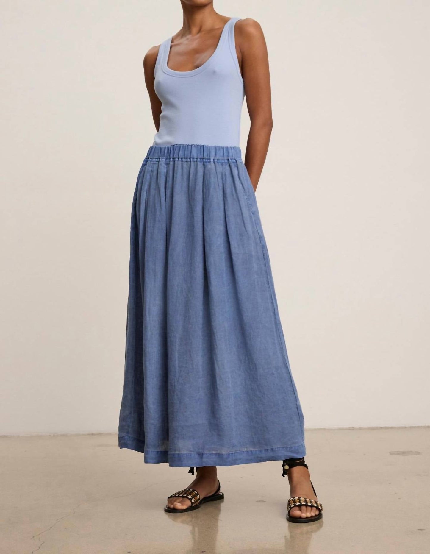 Velvet By Graham & Spencer - Linda Linen Skirt