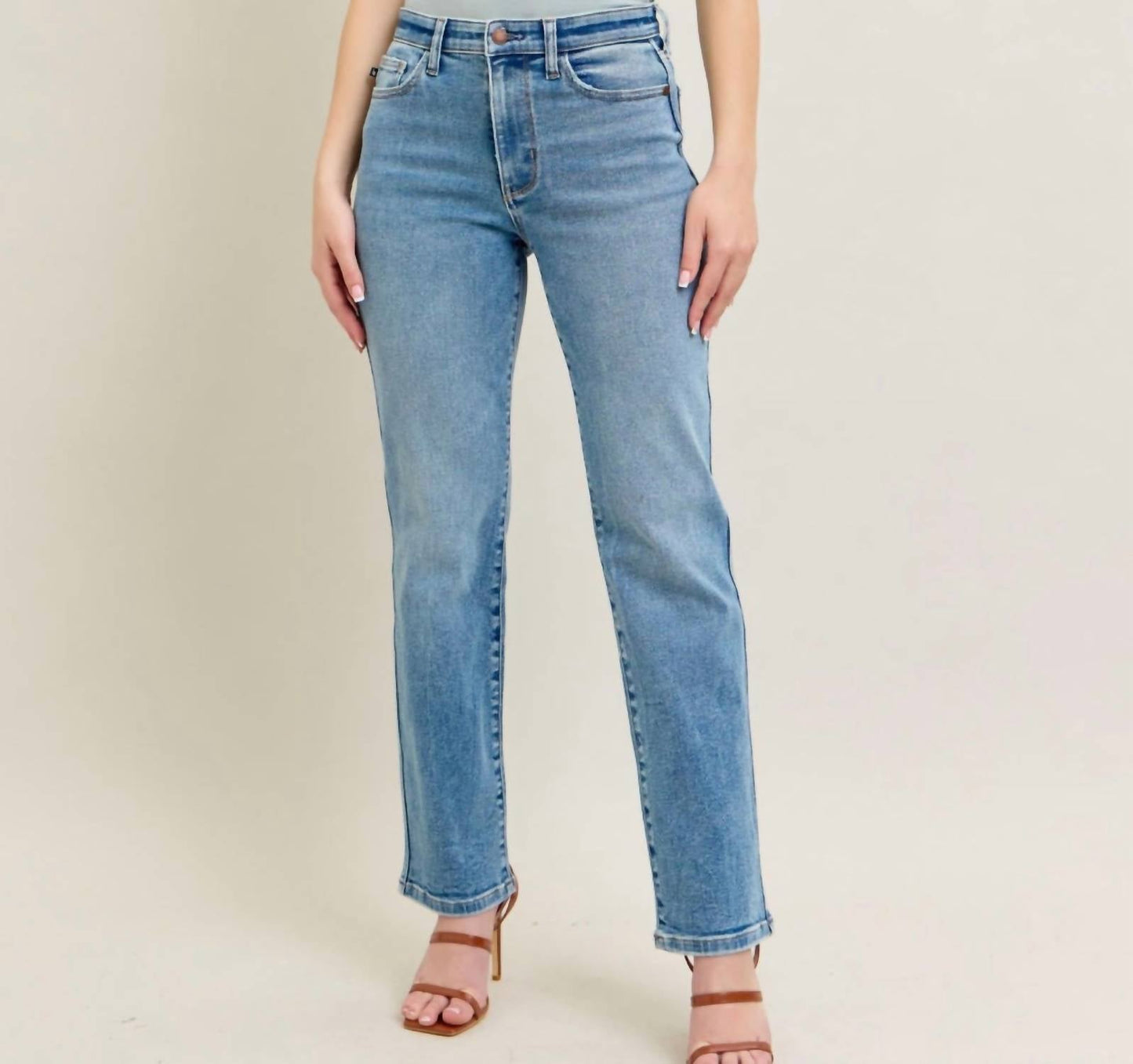 Judy Blue - High Waist Vintage Wash Straight Jeans