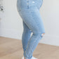 Judy Blue - Mid Rise Tummy Control Distressed Skinny Jeans