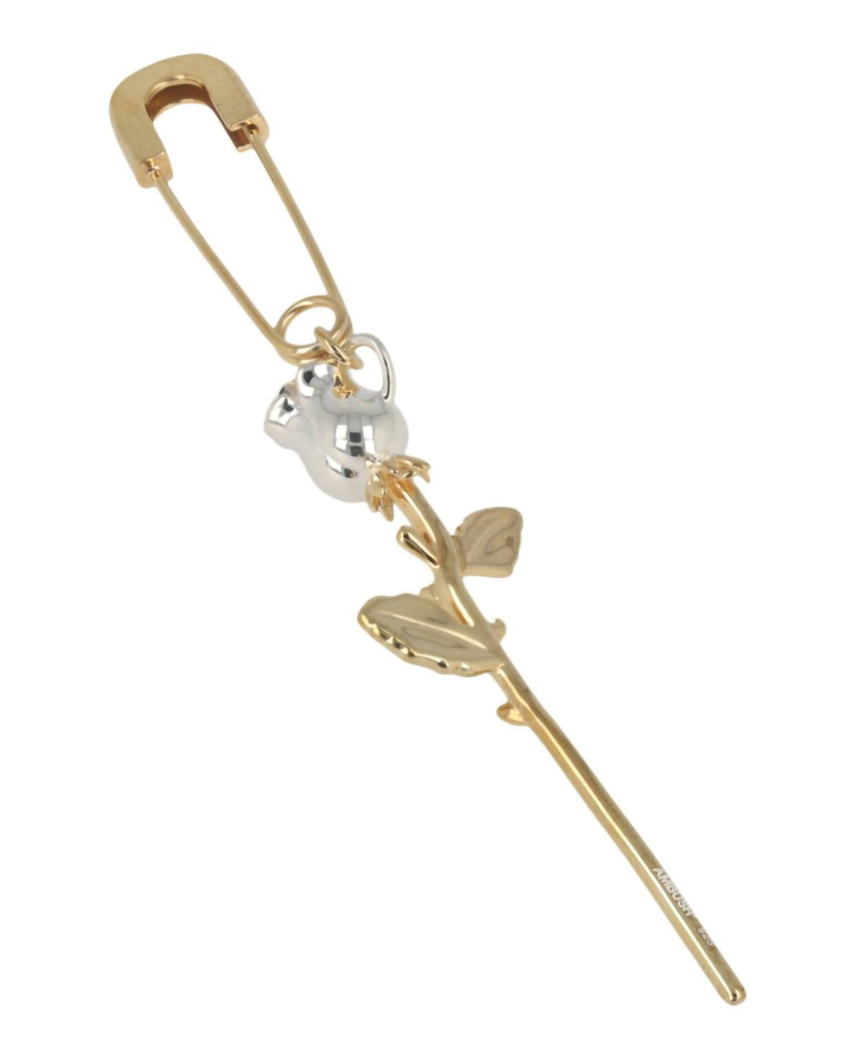 Ambush - Women's Rose Charm Single Earring