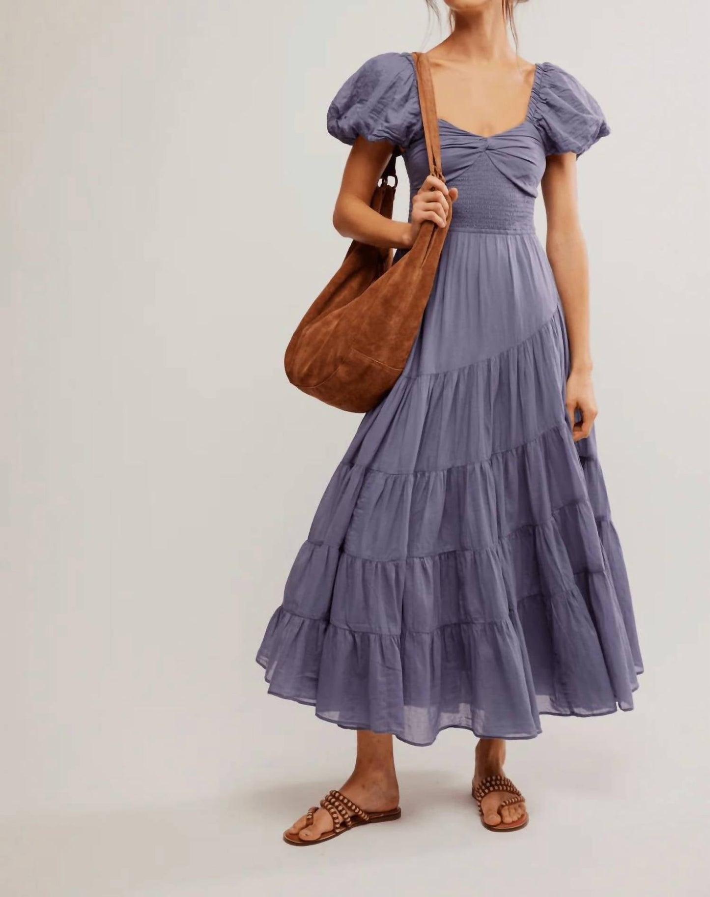 Free People - Sundrenched Short Sleeve Maxi Dress