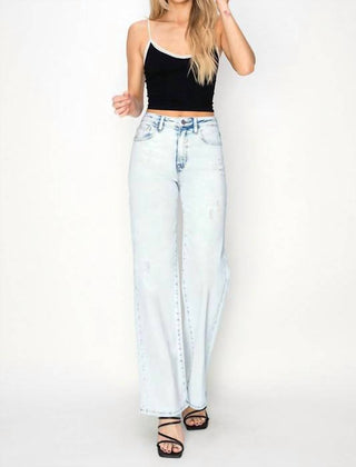 Risen - Acid Light High Rise Wide Leg Jeans
