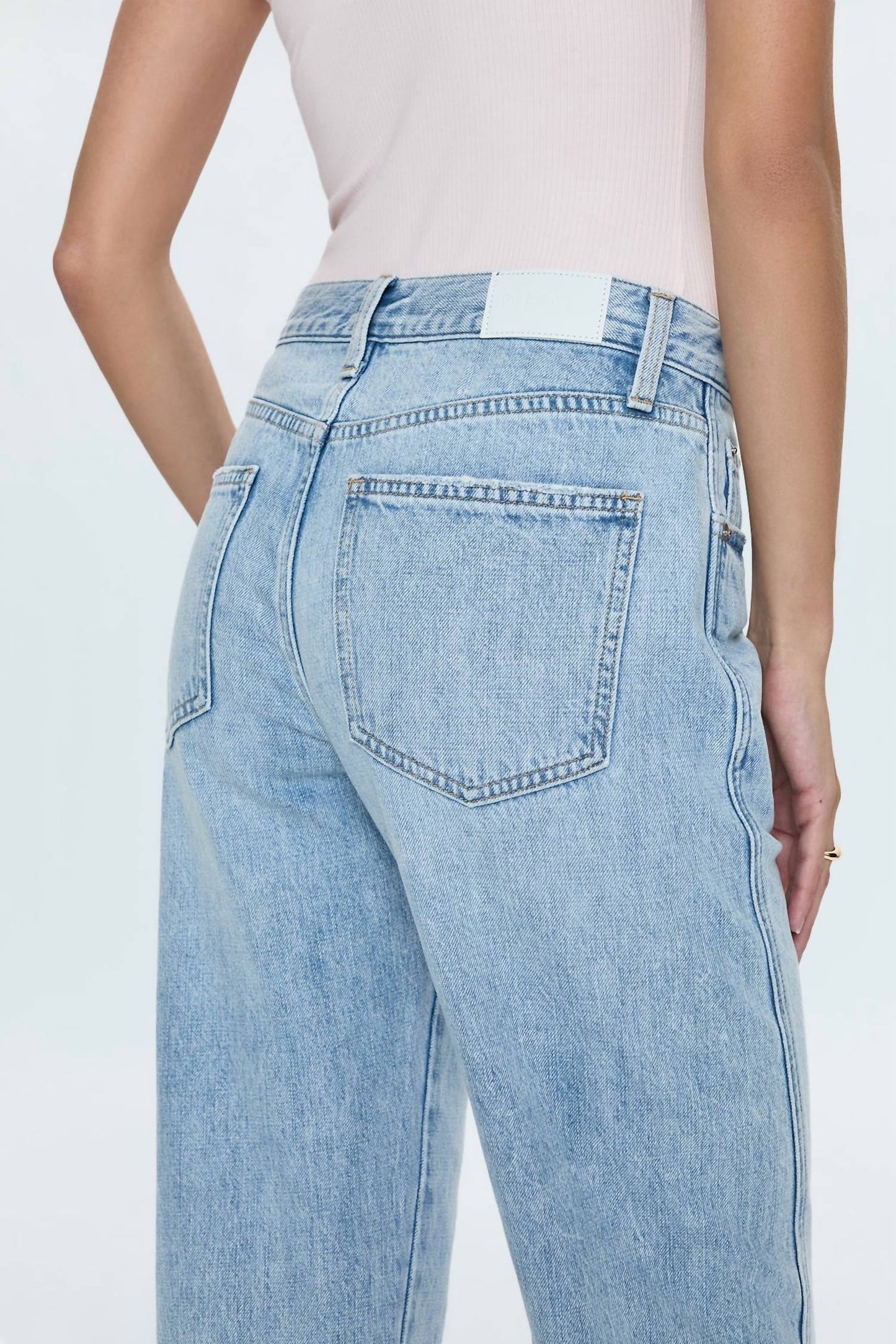 Pistola - Mid Rise Cuffed Straight Jean