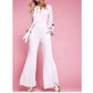 Free People - Embroidered Long Sleeve Jumpsuit