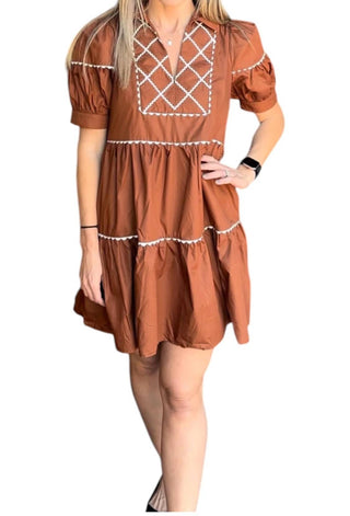 Entro - Scallop Trim Dress