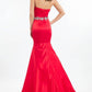 Rachel Allan - Strapless Matte Satin Mermaid Gown
