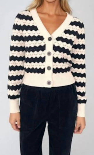 Chrldr - JAMIEN POINTELLE CARDIGAN SWEATER