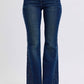 Judy Blue - Rhinestone Side Panel Detail Flare Jeans