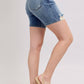 Judy Blue - Button Fly Mid Lengthshorts With Destroy