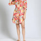 Apny - Belted Puff Sleeve Dress