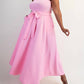 The Curve La - Plus Size Knit Tube Maxi Dress With Self Belt
