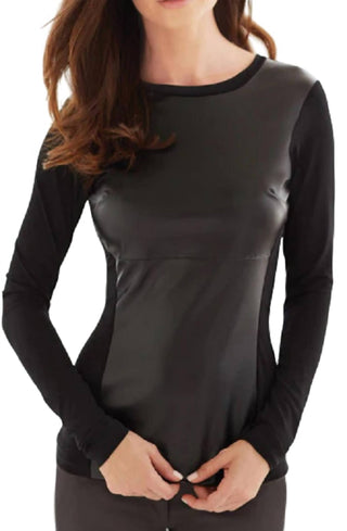 Anatomie - Long Sleeve Leather Top