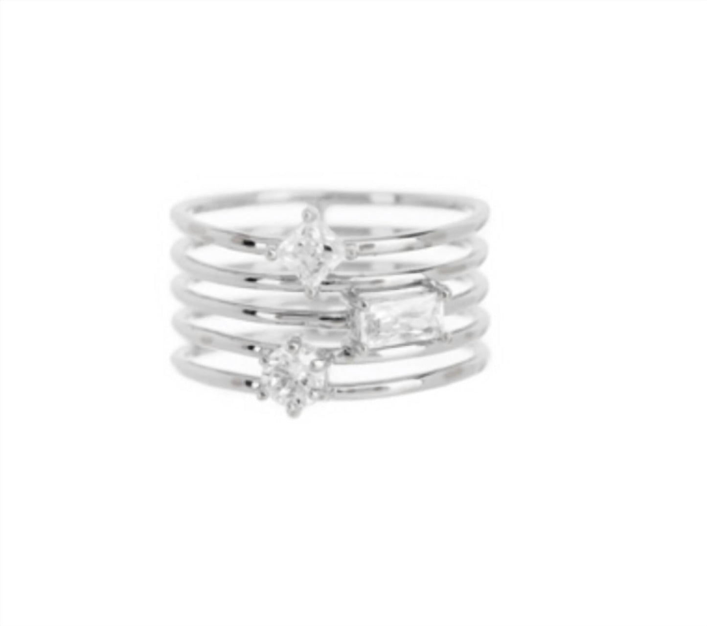 Luv Aj - Triple Stone Stack Ring