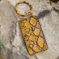123 Amore - Women's Clear Break Snakeskin Clutch