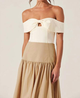 Astr - Telayna Off Shoulder Bow Top