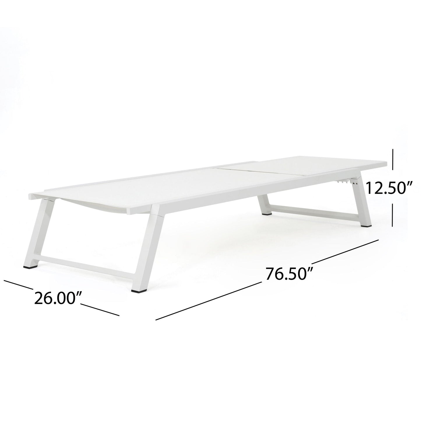 Myers Chaise Lounge White