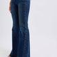 Judy Blue - Rhinestone Side Panel Detail Flare Jeans