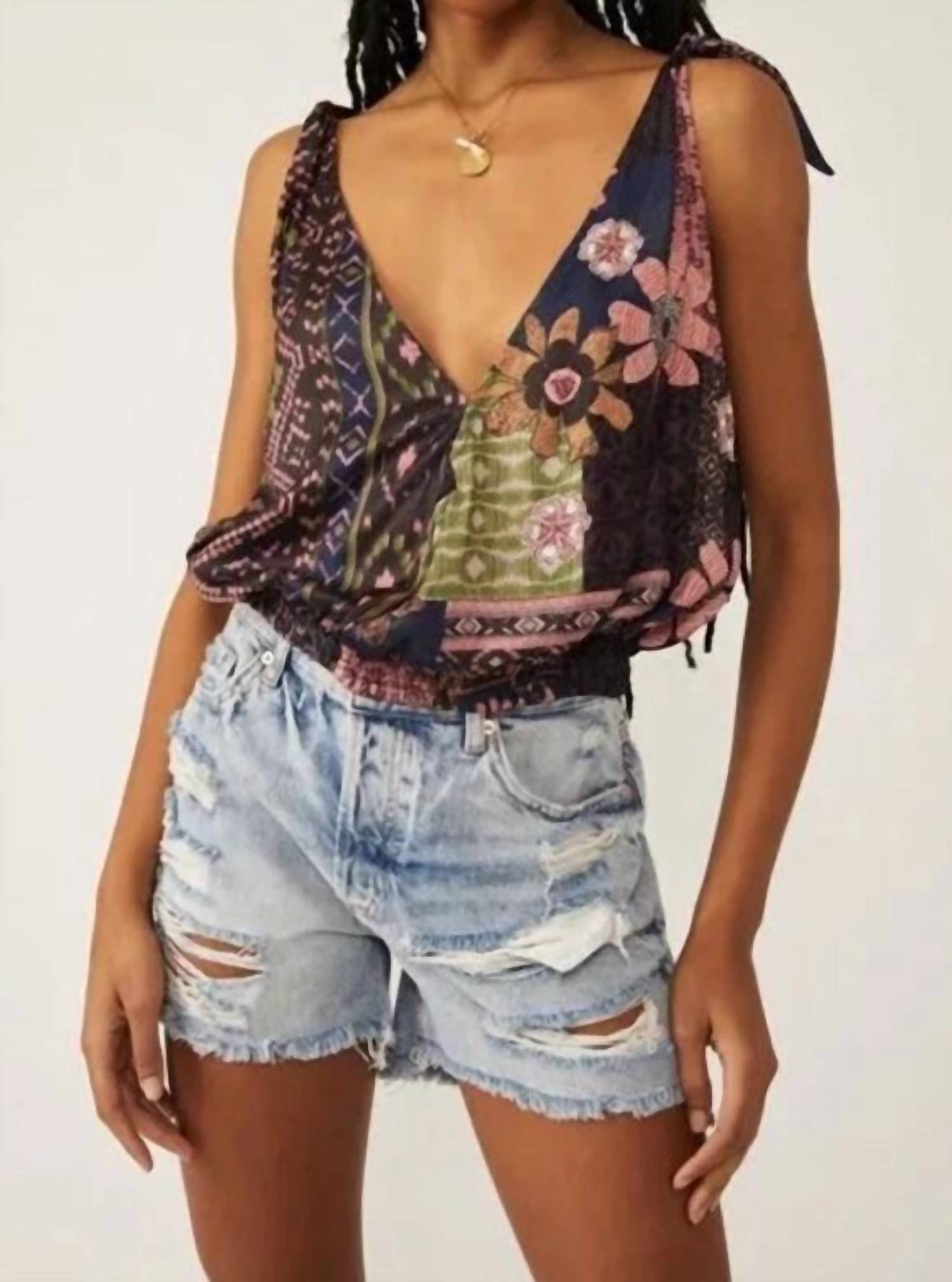Free People - Tied To You Printed Tank