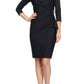 Alex Evenings - Contour Collection Embellished Ruched Sheath Cocktail Dress
