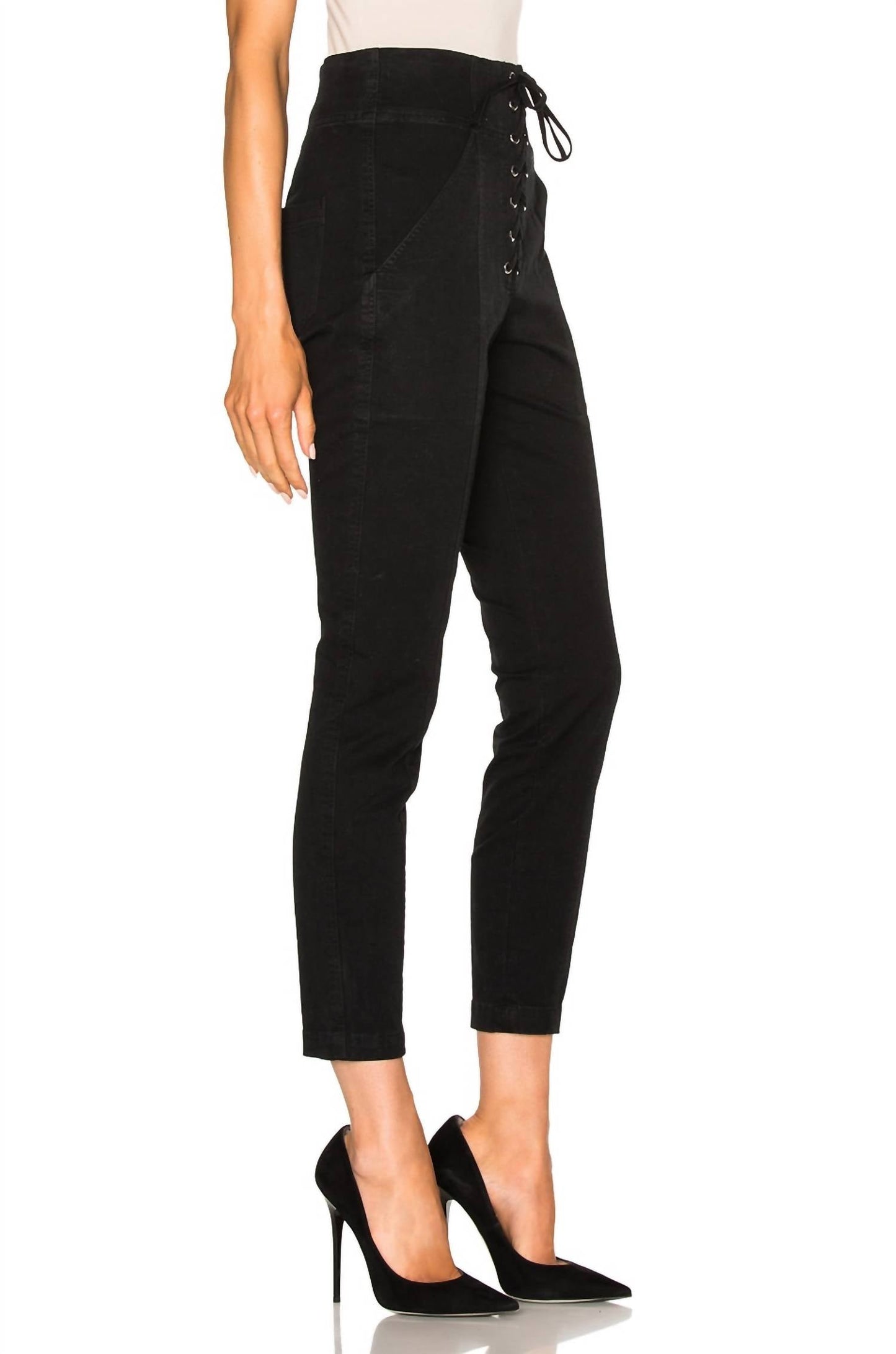 A.L.C. - High Waisted Lace Up Ankle Pant