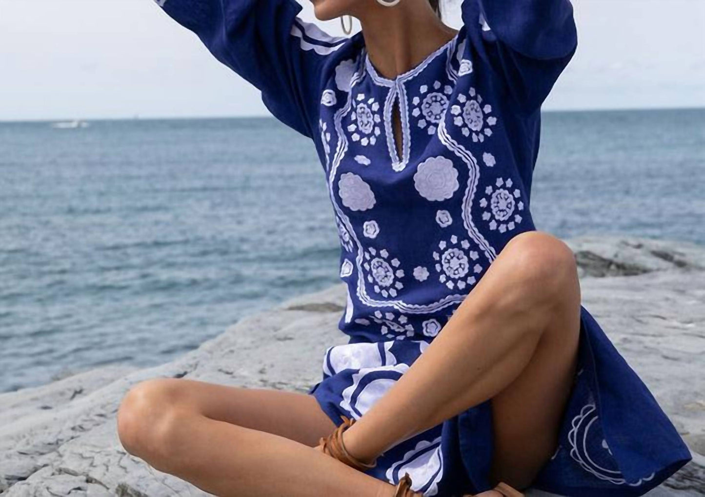 Asha - Boboli Hoop Mop Earrings