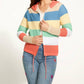Fdj - Striped Hooded Cardigan