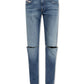 Diesel - D-strukt Ripped Slim Fit Denim Jeans
