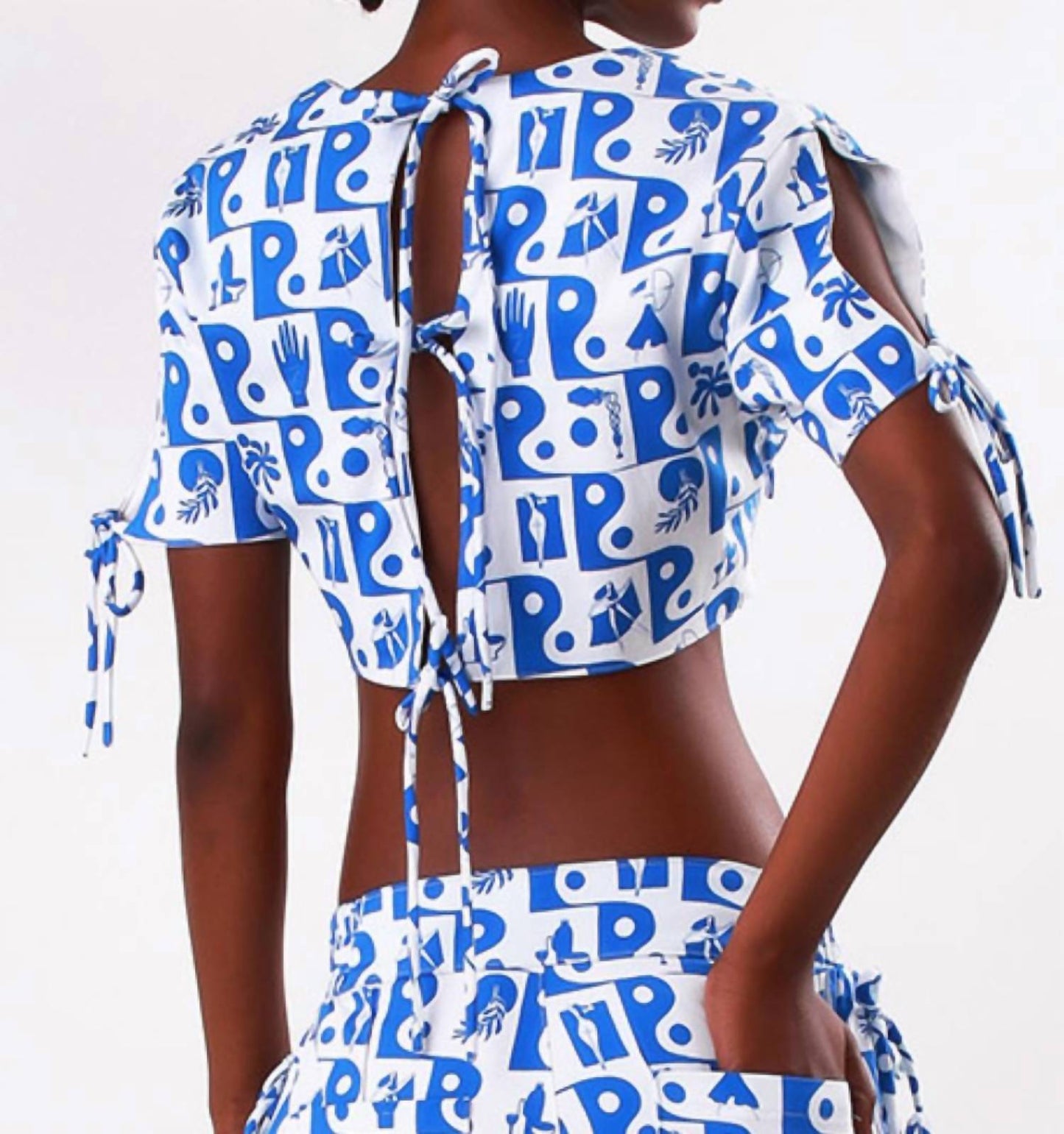 Bela Brand - Cropped Bows Top