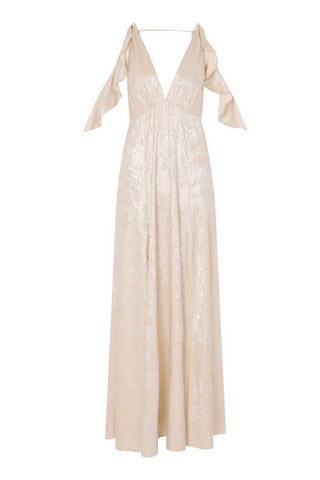 Topshop - Shimmer Foil Maxi Dress