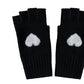 27 Miles Malibu - Women's Scarlett Cashmere Heart Fingerless Gloves