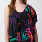 Joseph Ribkoff - Tropical Chiffon Overlay Jumpsuit