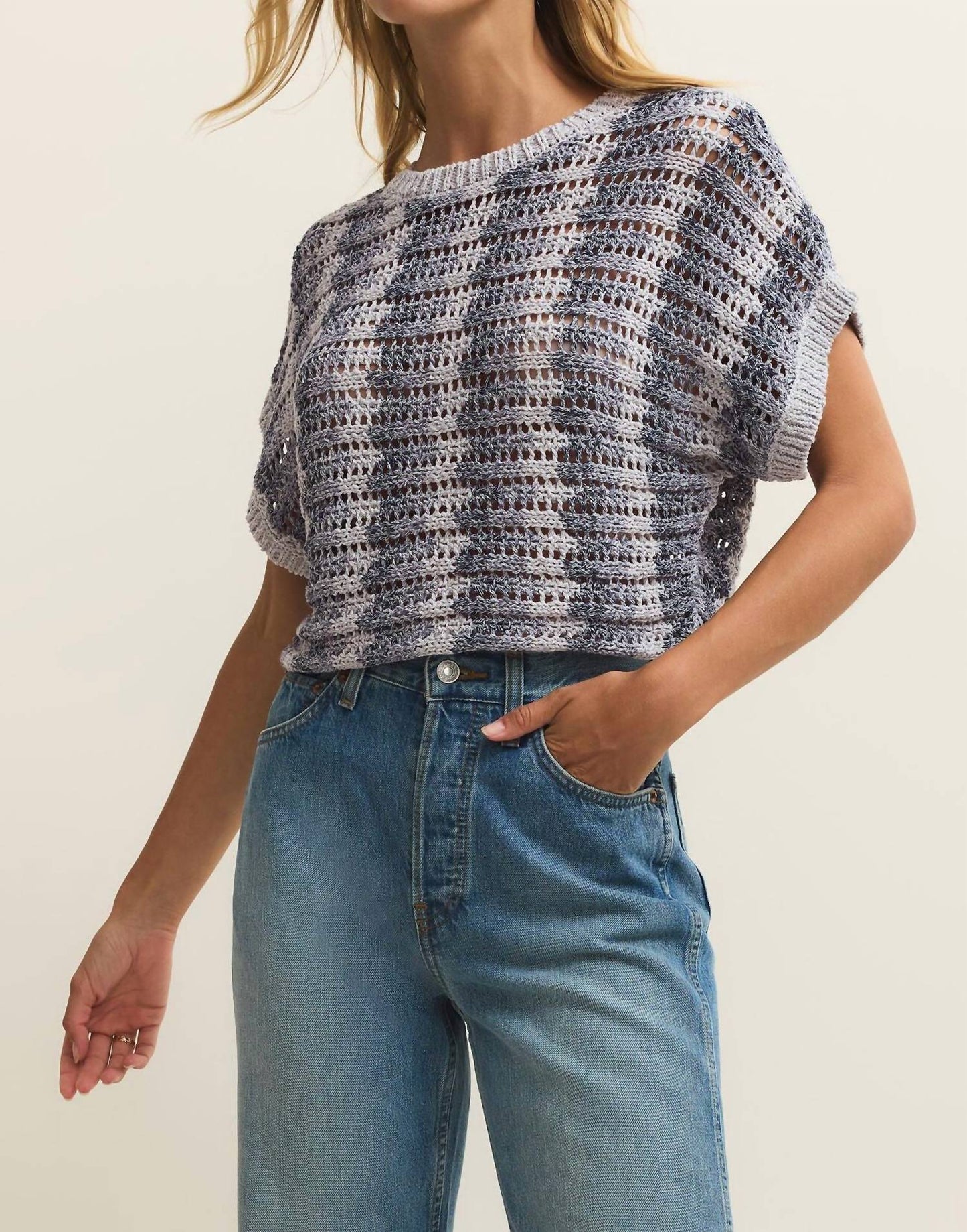 Z Supply - Ballast Crochet Stripe Top